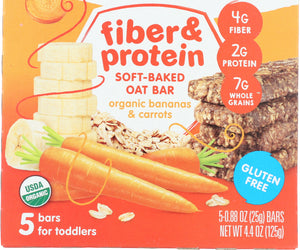 Happy Tot: Bar Oat Banana Carrots Organic, 4.4 Oz