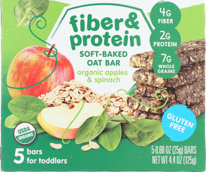 Happy Tot: Bar Oat Apple Spinach Organic, 4.4 Oz