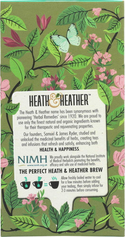 Heath And Heather: Organic Green Tea With Moroccan Mint, 20 Ea