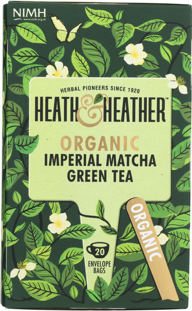 Heath And Heather: Organic Imperial Matcha Green Tea, 20 Ea