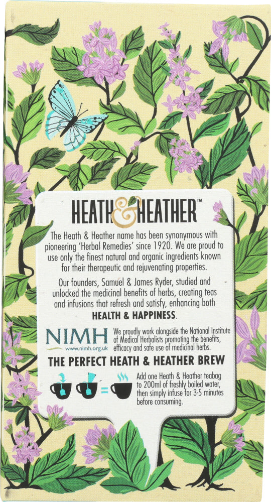 Heath And Heather: Organic Peppermint Tea, 20 Ea