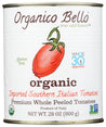 Organico Bello: Organic Premium Whole Peeled Tomatoes, 28 Oz