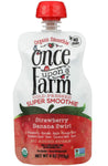 Once Upon A Farm: Strawberry Banana Swirl Super Smoothie, 4 Oz - RubertOrganics