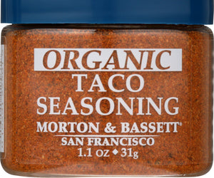 Morton & Bassett: Seasoning Taco Organic, 1.1 Oz