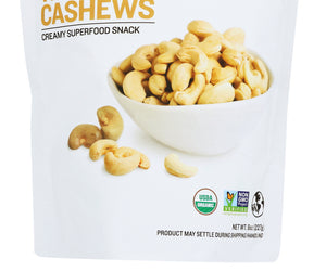 Sunfood Superfoods: Cashews Organic, 8 Oz