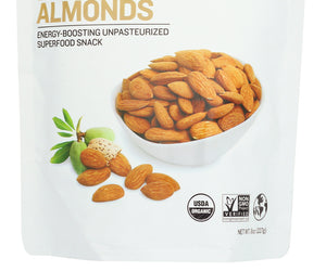 Sunfood Superfoods: Almonds Shelled Organic, 8 Oz