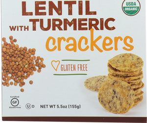 Rw Garcia: Organic Lentil With Turmeric Crackers, 5.5 Oz