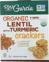 Rw Garcia: Organic Lentil With Turmeric Crackers, 5.5 Oz