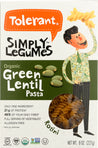 Tolerant: Pasta Rotini Green Lentil Organic, 8 Oz