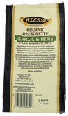 Alessi: Garlic And Herb Italian Organic Bruschette, 5 Oz - RubertOrganics