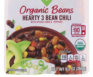 Seeds Of Change: Organic Beans Hearty 3 Bean Chili, 9.20 Oz