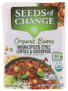 Seeds Of Change: Organic Beans Indian Spiced Style Lentils &amp; Chickpeas, 9.20 Oz