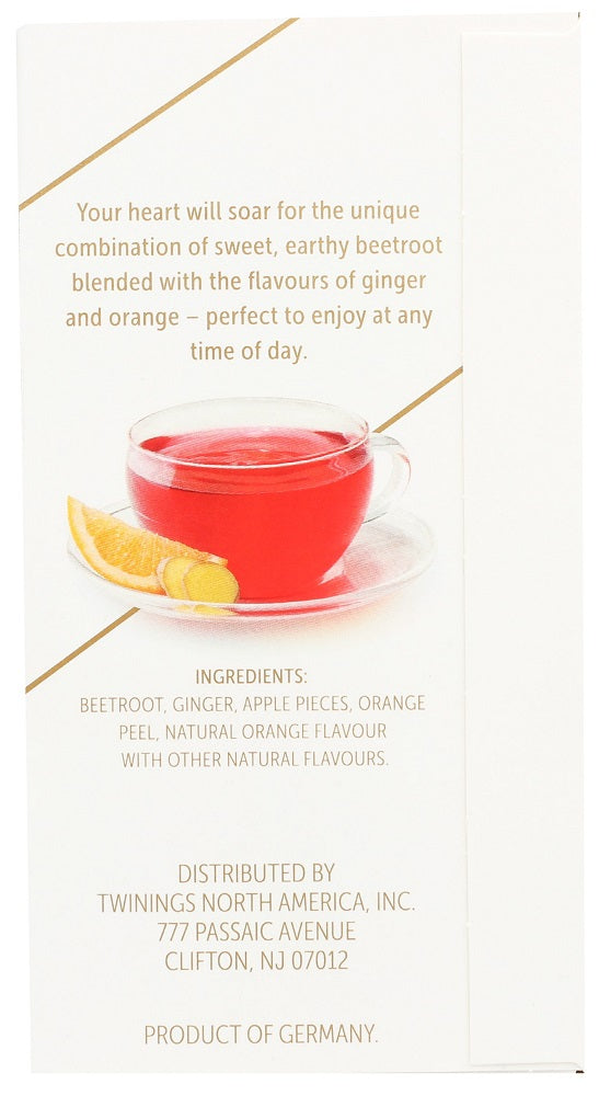 Twinings: Orange And Ginger Beetroot Nourish Tea, 18 Bg