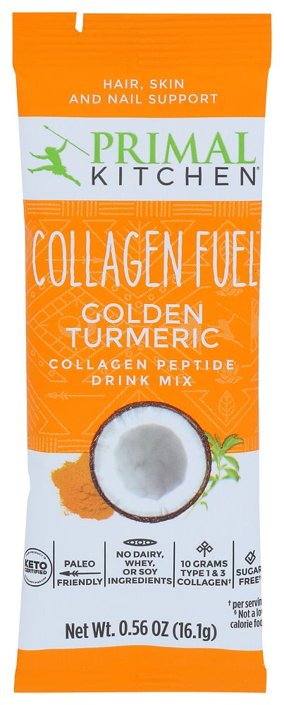 Primal Kitchen: Collagen Fuel Golden Turmeric Stick, 0.56 Oz