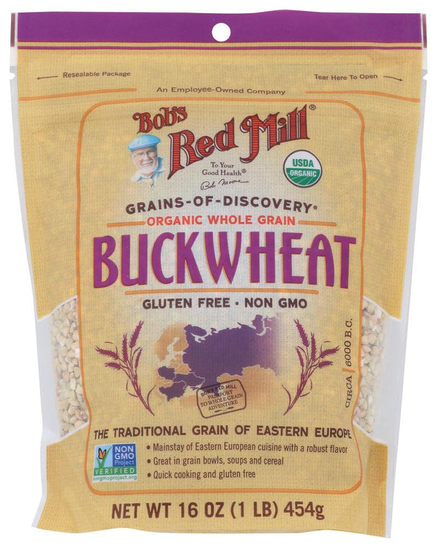 Bob's Red Mill: Organic Whole Grain Buckwheat Groats, 16 Oz - RubertOrganics