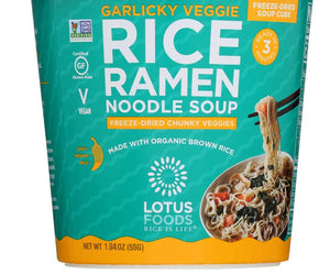 Lotus Foods: Garlicky Veggie Rice Ramen Noodle Soup, 1.94 Oz - RubertOrganics