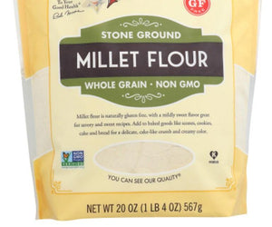 Bob's Red Mill: Stone Ground Millet Flour, 20 Oz - RubertOrganics