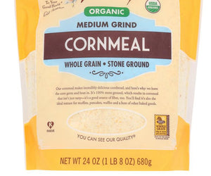 Bob's Red Mill: Organic Medium Grind Cornmeal, 24 Oz - RubertOrganics