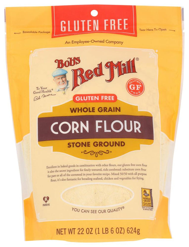 Bob's Red Mill: Gluten Free Corn Flour, 22 Oz - RubertOrganics