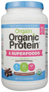 Orgain: Organic Protein & Superfoods Creamy Chocolate Fudge Powder, 2.02 Lb - RubertOrganics