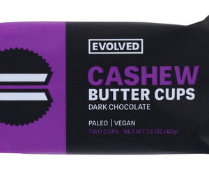 Evolved: Organic Dark Chocolate Cashew Butter Cups, 1.50 Oz - RubertOrganics