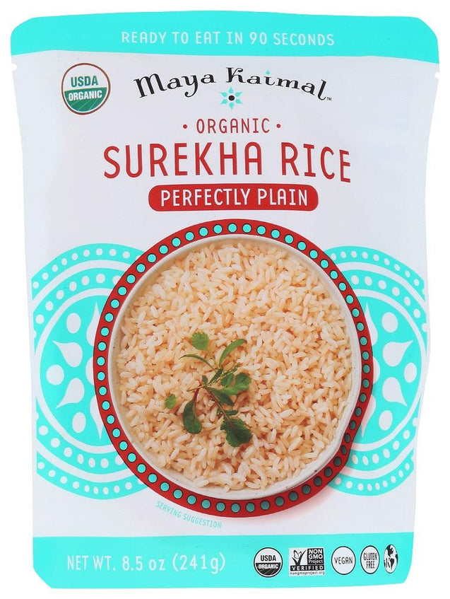 Maya Kaimal: Organic Surekha Rice Perfectly Plain, 8.50 Oz - RubertOrganics