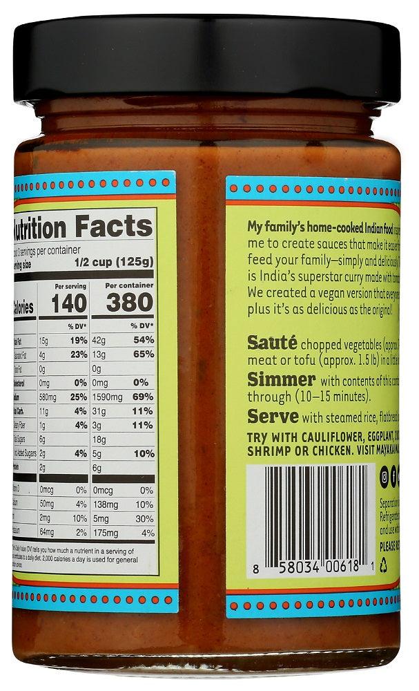 Maya Kaimal: Vegan Tikka Masala Indian Simmer Sauce, 12.50 Oz - RubertOrganics