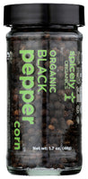 Spicely Organics: Seasoning Peppercorn Black Jar, 1.7 Oz