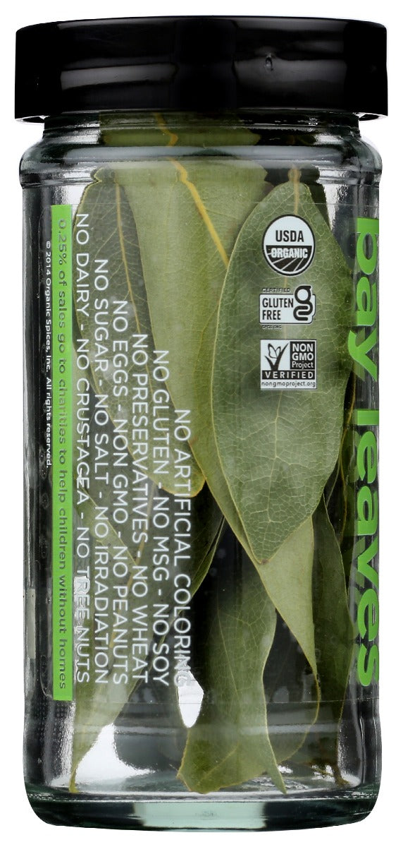 Spicely Organics: Spice Calf Bay Leaves Jar, 0.09 Oz