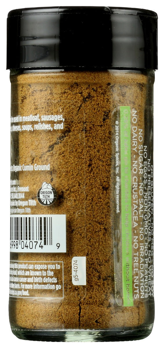 Spicely Organics: Spice Cumin Ground Jar, 1.7 Oz