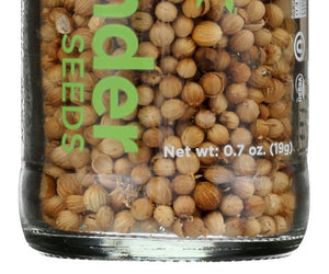 Spicely Organics: Spice Coriander Seeds Jar, 0.7 Oz
