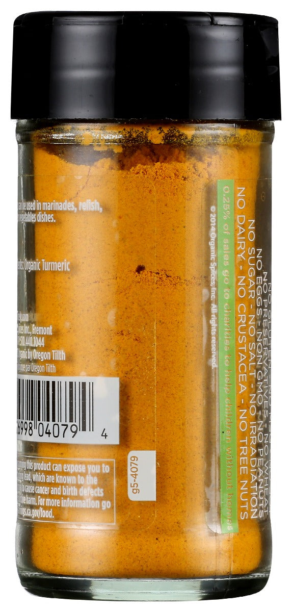 Spicely Organics: Spice Turmeric Jar, 1.7 Oz