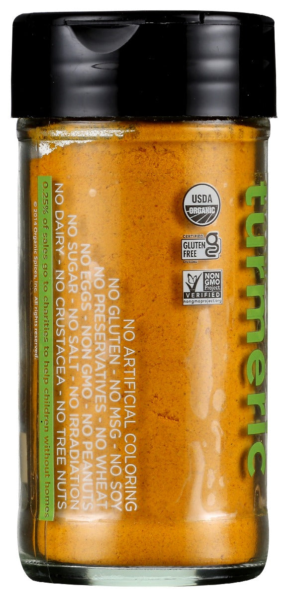 Spicely Organics: Spice Turmeric Jar, 1.7 Oz