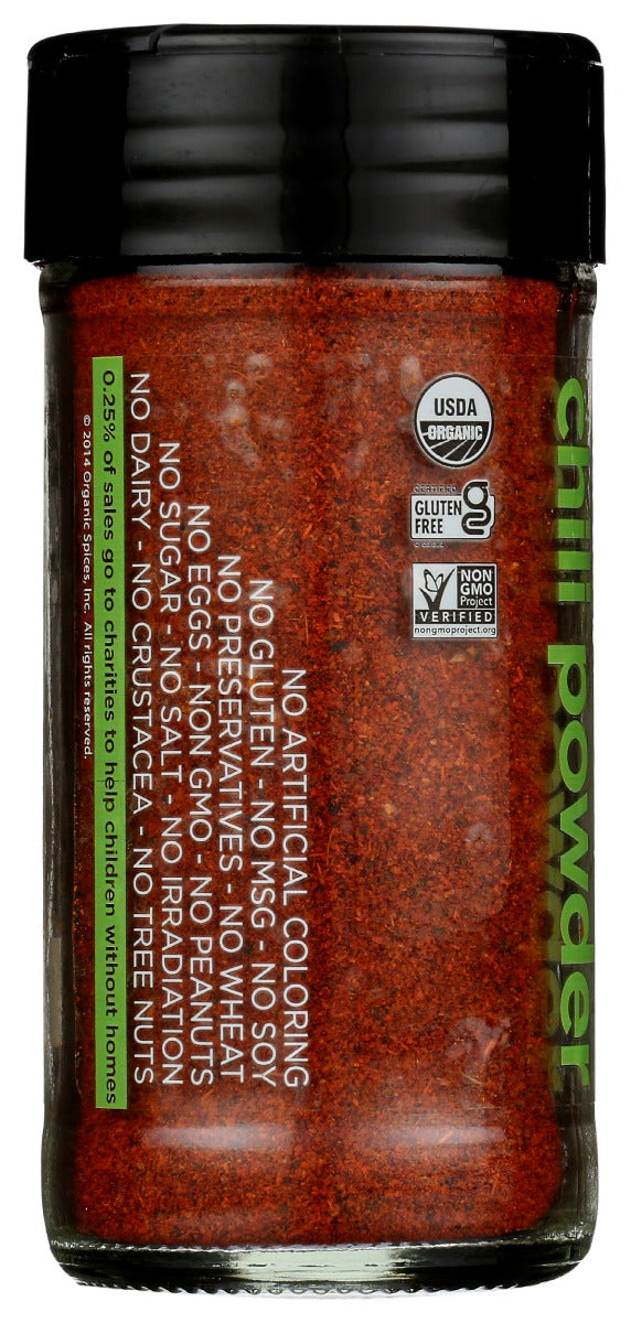 Spicely Organics: Spice Chili Powder Jar, 1.7 Oz