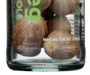 Spicely Organics: Spice Nutmeg Whole Jar, 1.4 Oz