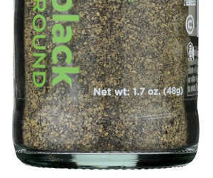 Spicely Organics: Spice Pepper Black Ground Jar, 1.7 Oz