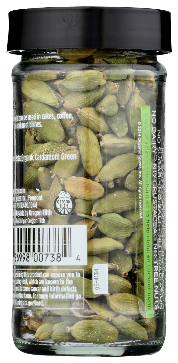 Spicely Organics: Spice Cardamom Green Jar, 1.2 Oz