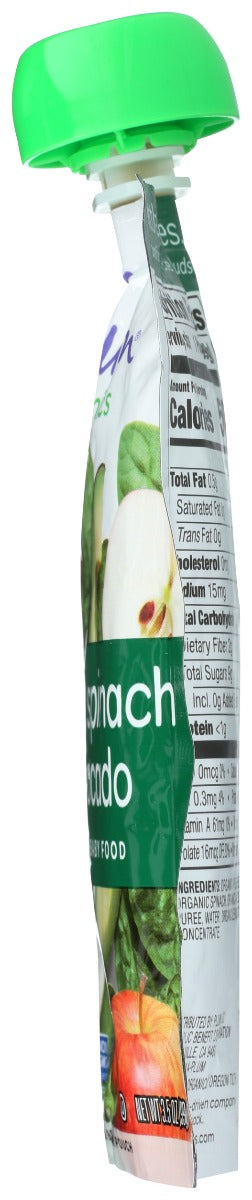 Plum Organics: Baby Food Apple Spinach Avocado S2, 3.5 Oz