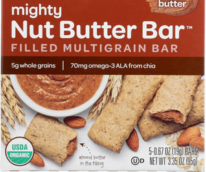 Plum Organics: Bar Mghty Morn Almdnt Btr, 3.35 Oz