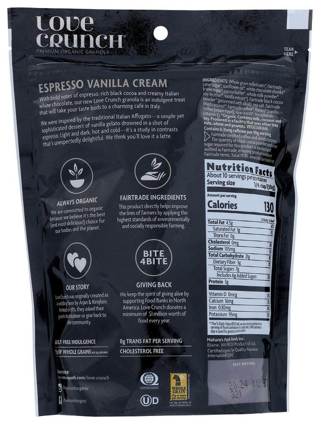 Nature's Path Organic: Espresso Vanilla Creme Granola, 11.50 Oz - RubertOrganics