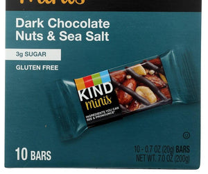 Kind: Dark Chocolate Nuts & Sea Salt Minis, 7 Oz - RubertOrganics
