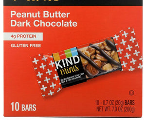 Kind: Peanut Butter Dark Chocolate Minis, 7 Oz - RubertOrganics