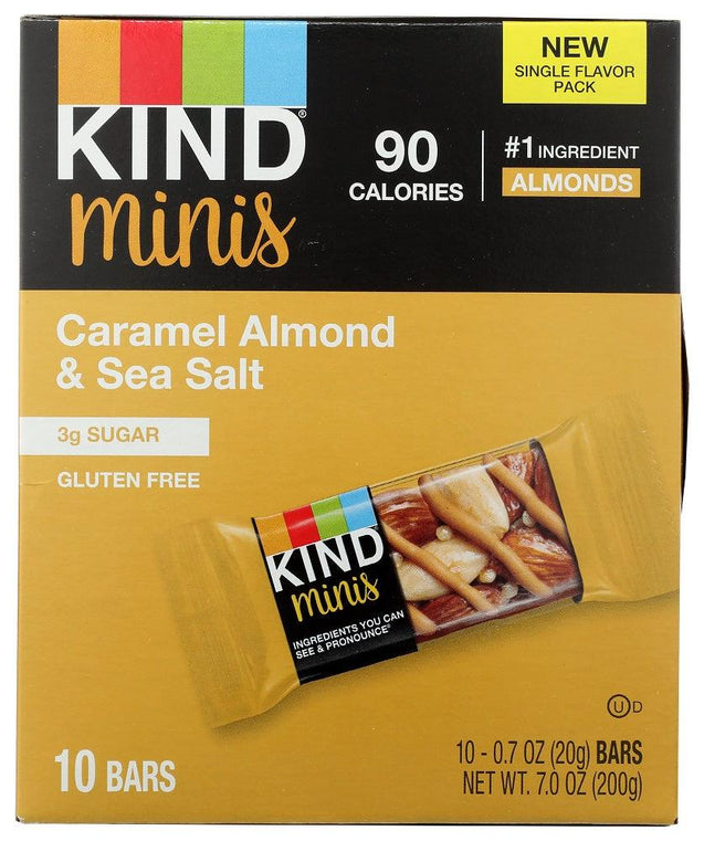 Kind: Caramel Almond & Sea Salt Minis, 7 Oz - RubertOrganics