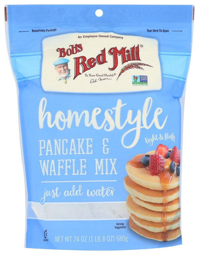 Bob's Red Mill: Homestyle Pancake & Waffle Mix, 24 Oz - RubertOrganics