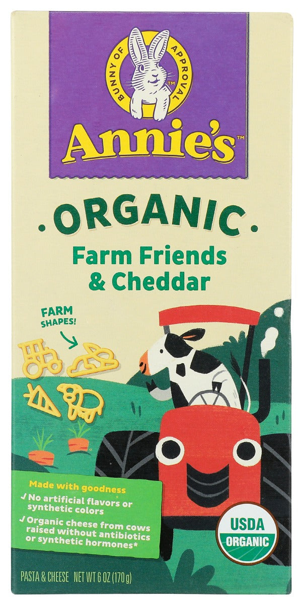 Annies Homegrown: Organic Farm Friends And Cheddar Mac Cheese, 6 Oz