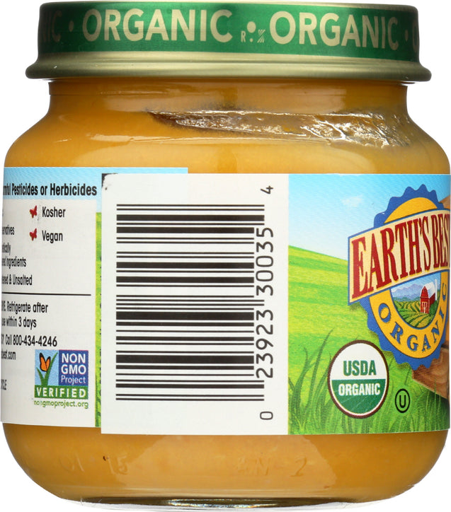 Earths Best: Organic Strained Corn & Butternut Squash, 4 Oz