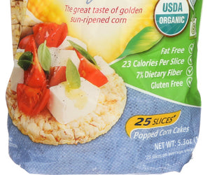 Real Foods: Organic Corn Thins Original, 5.3 Oz