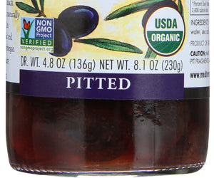 Mediterranean Organics: Ripe Black Olives Pitted Organic, 9 Oz