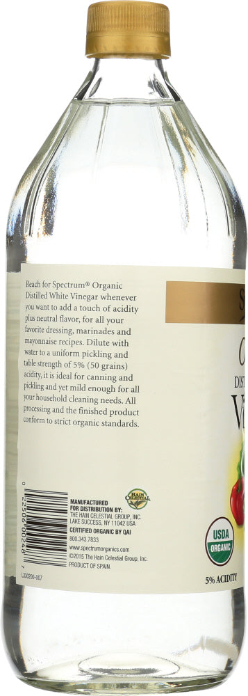 Spectrum Naturals: Vinegar White Distilled Organic, 32 Oz