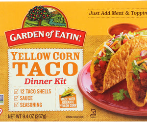 Garden Of Eatin: Taco Dinner Kit Yellow Organic, 9.4 Oz
